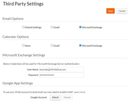 Screenshot for My Third Party Settings